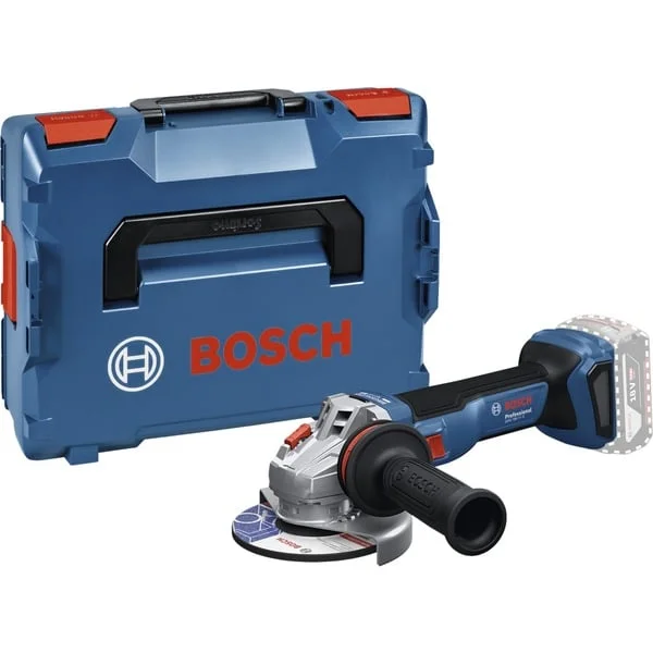 Bosch Professional Akku-Winkelschleifer GWS 18V-11 S Professional solo, 18Volt (blau, ohne Akku und Ladegerät, in L-BOXX)
