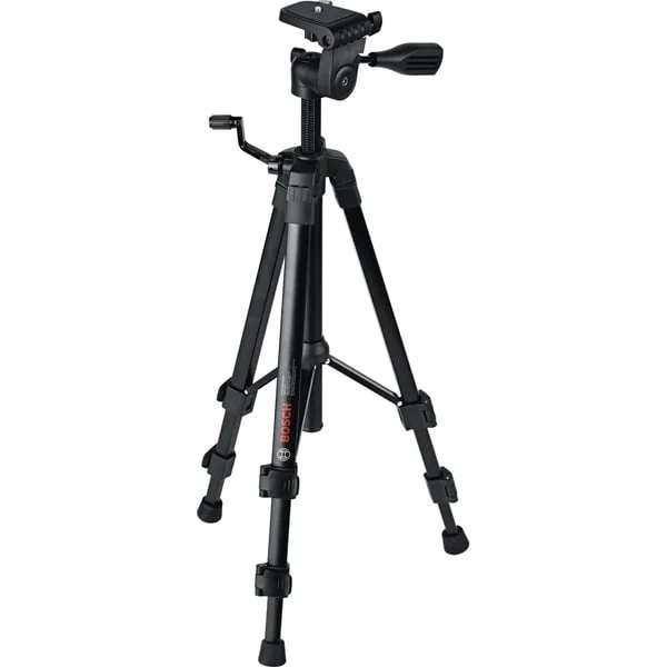 Bosch Heimwerken & Garten Baustativ TT 120 - Basic (schwarz, 1/4" Gewinde, für Punkt-, Linien- und Rotationslaser)