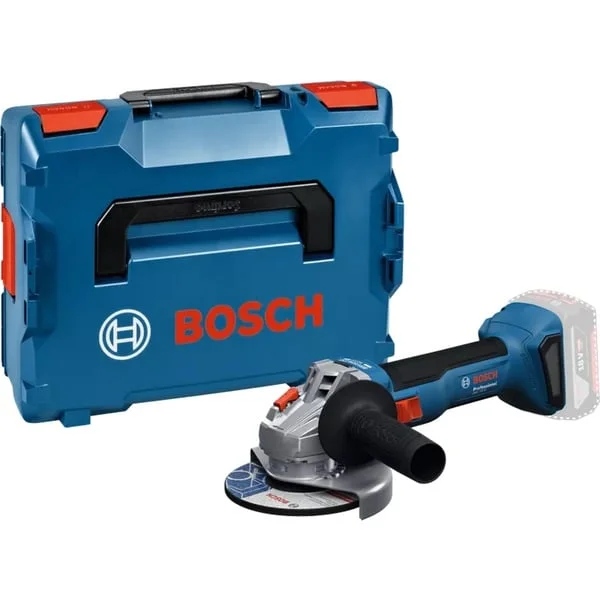 Bosch Professional Akku-Winkelschleifer GWS 18V-8 Professional solo, 18Volt (blau, ohne Akku und Ladegerät, in L-BOXX)