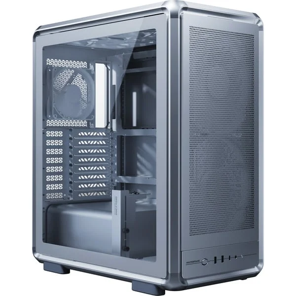 Cooler Master MasterFrame 500 Mesh , Tower-Gehäuse (silber, Tempered Glass)