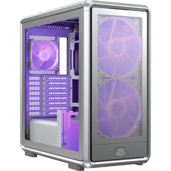 Cooler Master MasterFrame 600 Mesh ARGB , Tower-Gehäuse (silber, Tempered Glass)
