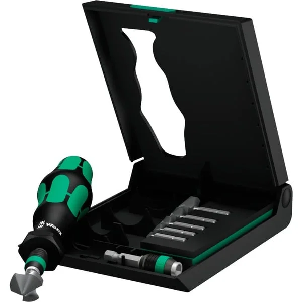 Wera Kegelsenker Bit-Satz 846/8, 1/4" (schwarz/grün, 8-teilig)