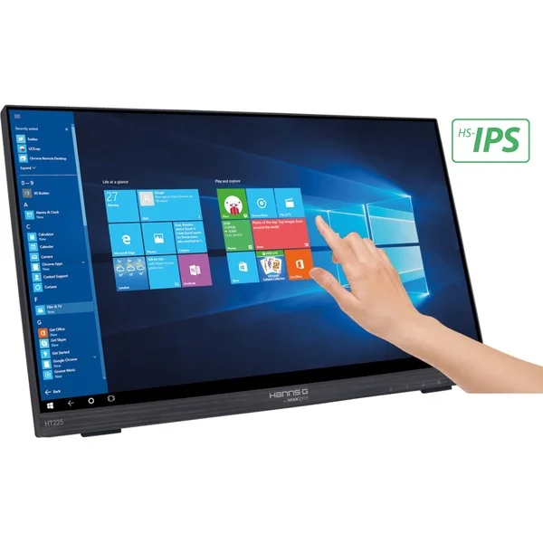 HANNspree HT225HPB, LED-Monitor (54.6 cm (21.5 Zoll), schwarz, HDMI, DisplayPort, VGA, Sound)