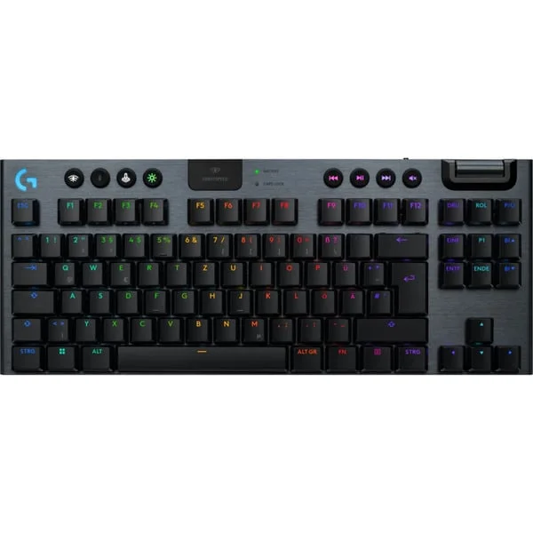 Logitech G915 X LIGHTSPEED TKL, Gaming-Tastatur (schwarz, DE-Layout, GL Tactile, GL Linear Switches)