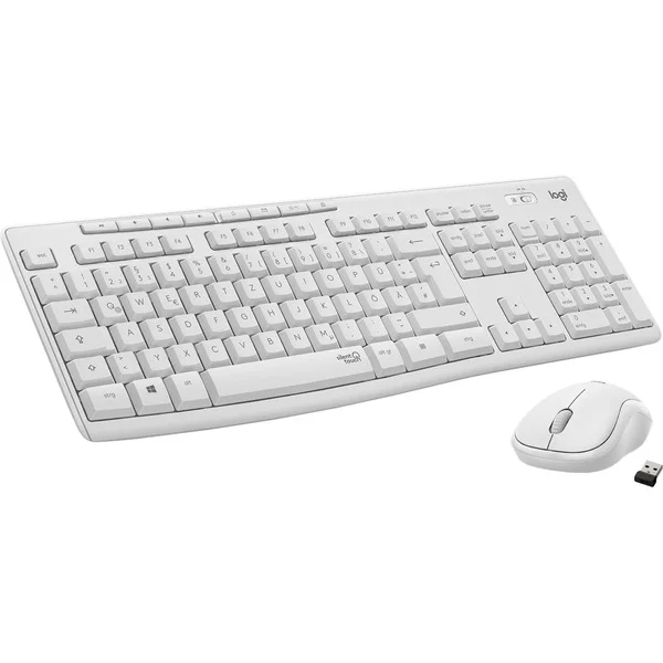 Logitech MK295, Desktop-Set (weiß, DE-Layout)