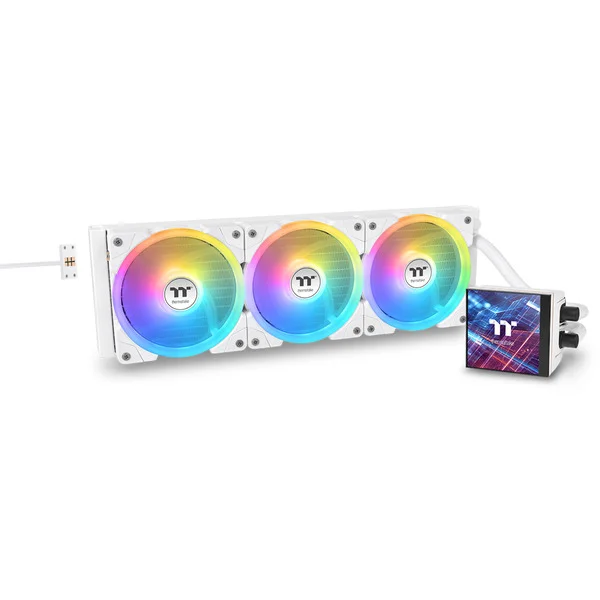 Thermaltake MAGFloe 420 Ultra ARGB Sync AIO Liquid Cooler, Wasserkühlung (weiß, Snow Edition)