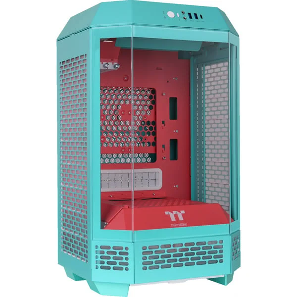 Thermaltake The Tower 250 Mint Strawberry, Tower-Gehäuse (mint/beere, Tempered Glass)