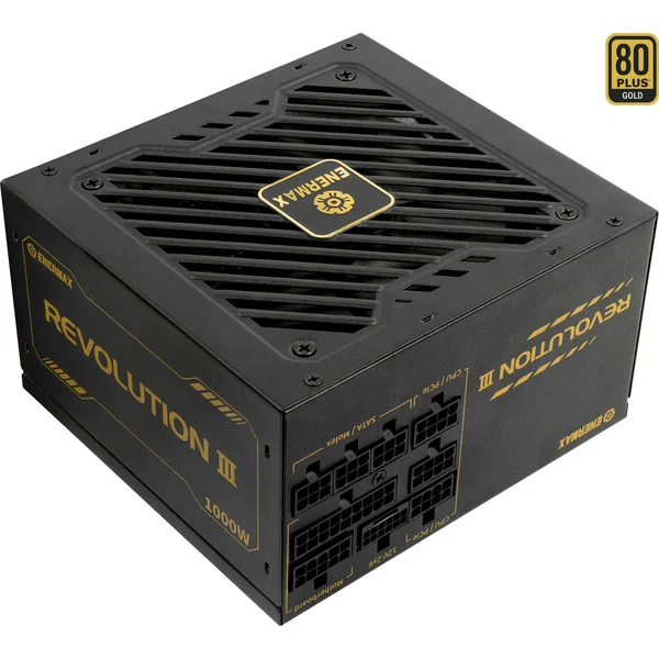 Enermax REVOLUTION III 1000W, PC-Netzteil (1x 12-Pin High Power GPU, 3x PCIe Kabelmanagement, 1000 Watt)