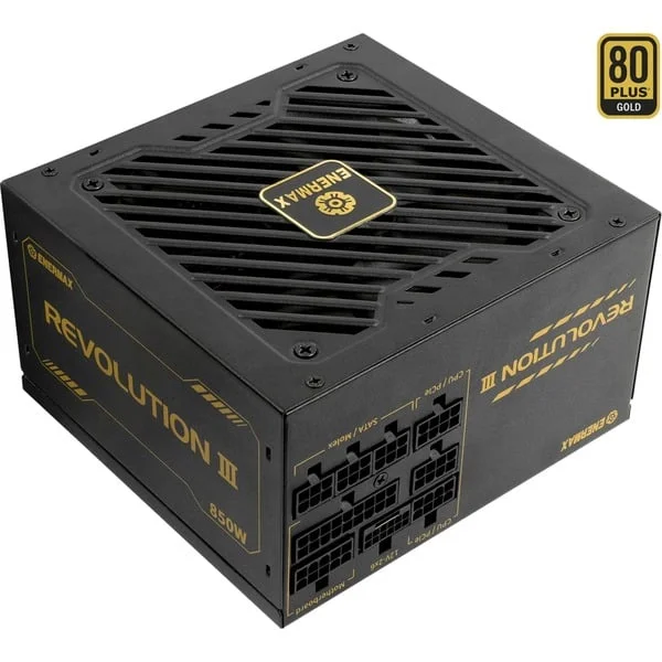 Enermax REVOLUTION III 850W, PC-Netzteil (1x 12-Pin High Power GPU, 3x PCIe Kabelmanagement, 850 Watt)