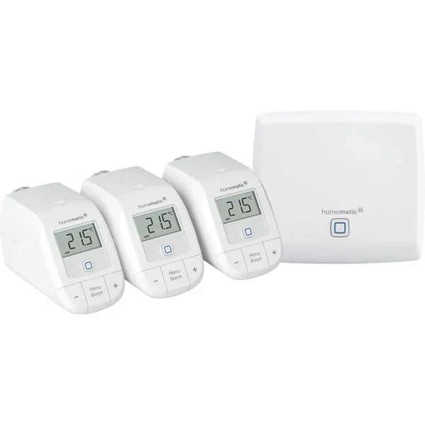 Homematic IP Smart Home Starter Set Heizen (weiß, Homematic IP Access Point (HmIP-HAP), 3x Homematic IP Heizkörperthermostat - basic (HmIP-eTRV-B))