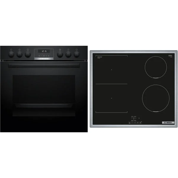 Bosch HND616LS68 Serie 6, Herdset (schwarz/edelstahl)