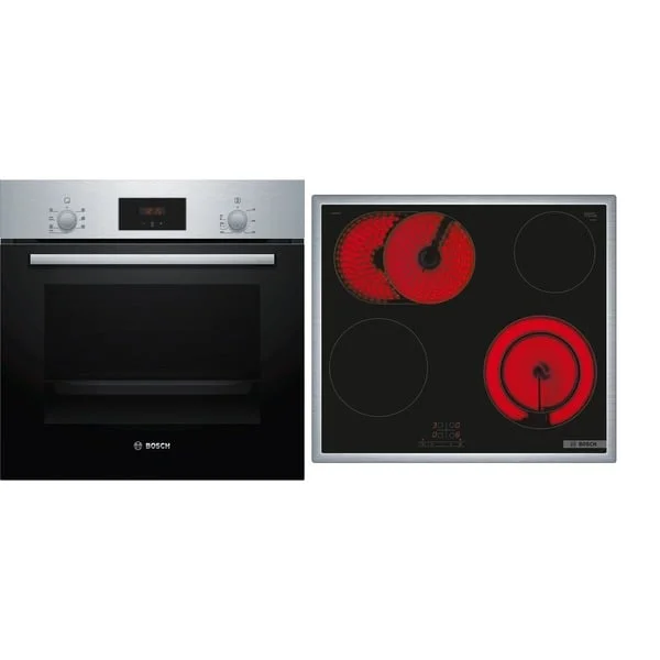 Bosch HBD231VR61 Serie 2, Backofen-Set (schwarz/edelstahl)