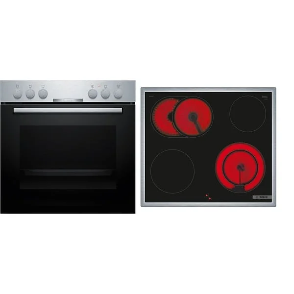 Bosch HND211CS63 Serie 2, Herdset (schwarz/edelstahl)