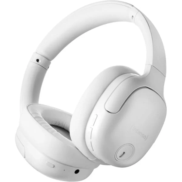 Intenso O400HA , Kopfhörer (weiß, Bluetooth 5.3, Klinke, ANC)