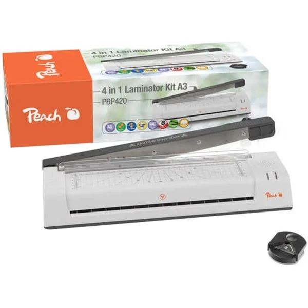 Peach 4 in 1 Laminiergerät A3 mit Hebelschneider A4 (PBP420)