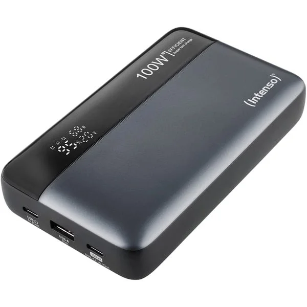 Intenso Powerbank HE20000 (grau/schwarz, 20.000 mAh, PD 3.1, Quick Charge 3.0)