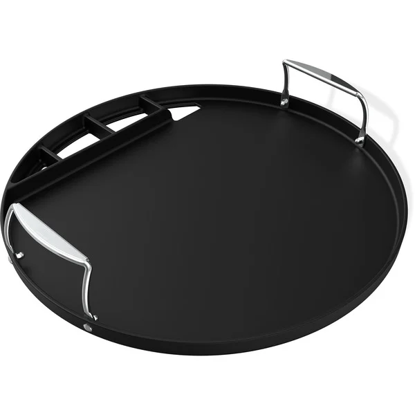 Weber Full Size Grillplatte, Plancha für Holzkohlegrills Ø 57cm (schwarz)