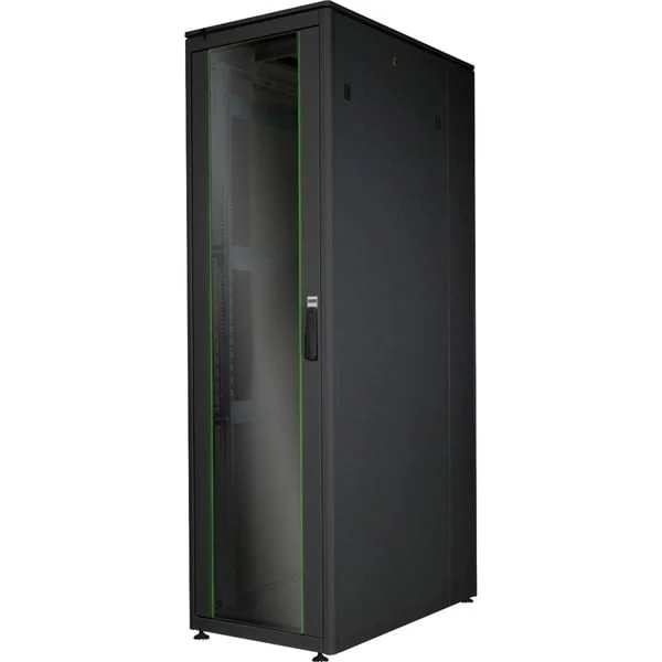 Digitus Netzwerkschrank Unique Serie - 600x1000 mm (BxT), IT-Schrank (schwarz, 47 Höheneinheiten)