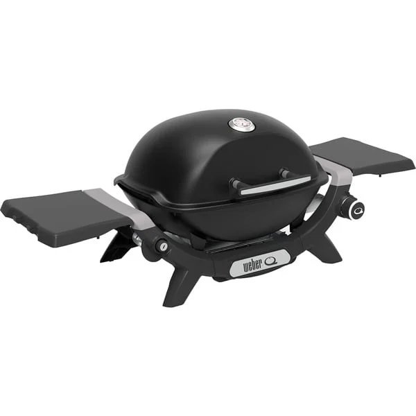 Weber Gasgrill Q 1200N (schwarz, 2,93 kW, mit Seitentischen)