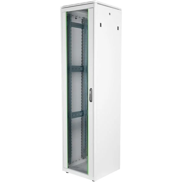 Digitus Netzwerkschrank Unique Serie - 600x600 mm (BxT), IT-Schrank (hellgrau, 47 Höheneinheiten)