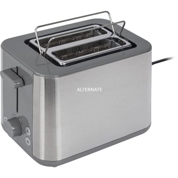 Braun Toaster PurShine HT 1510 GY (edelstahl/grau, 900 Watt, für 2 Scheiben Toast)