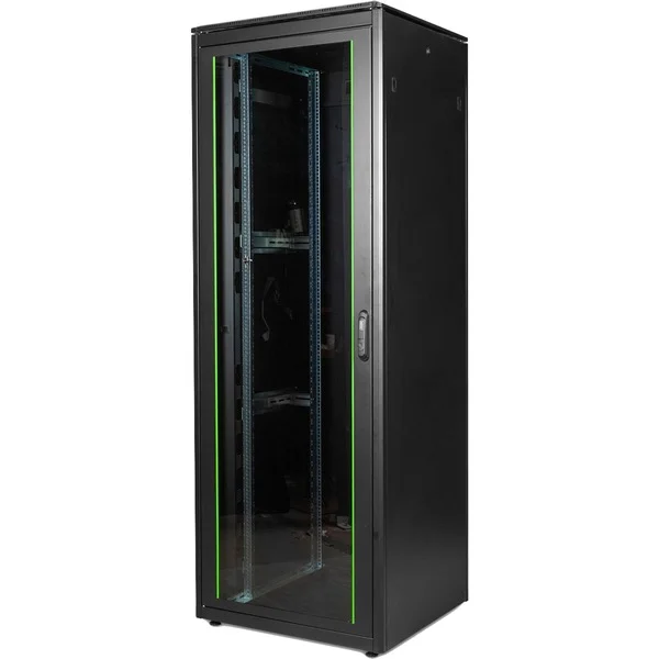 Digitus Netzwerkschrank Unique Serie - 800x800 mm (BxT), IT-Schrank (schwarz, 47 Höheneinheiten)