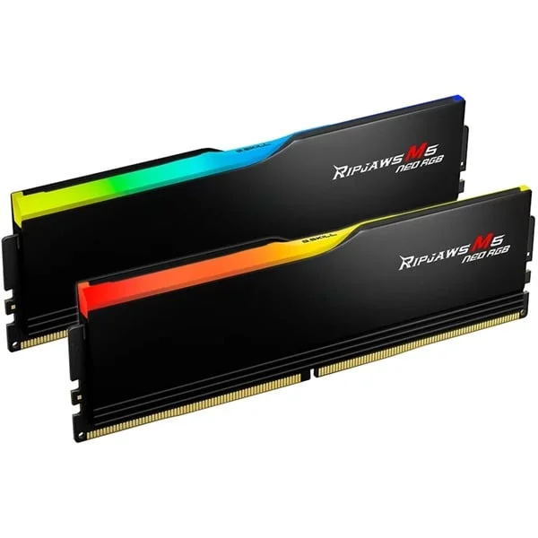 G.Skill DIMM 64 GB DDR5-6000 (2x 32 GB) Dual-Kit, Arbeitsspeicher (schwarz, F5-6000J2836G32GX2-RM5NRK, Ripjaws M5 Neo, AMD EXPO)