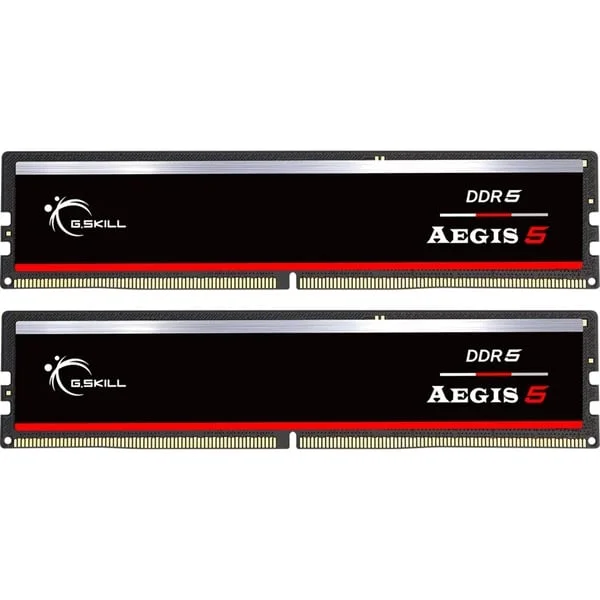 G.Skill DIMM 32 GB DDR5-5200 (2x 16 GB) Dual-Kit, Arbeitsspeicher (schwarz, F5-5200J4040A16GX2-IS, Aegis 5, INTEL XMP, AMD EXPO)