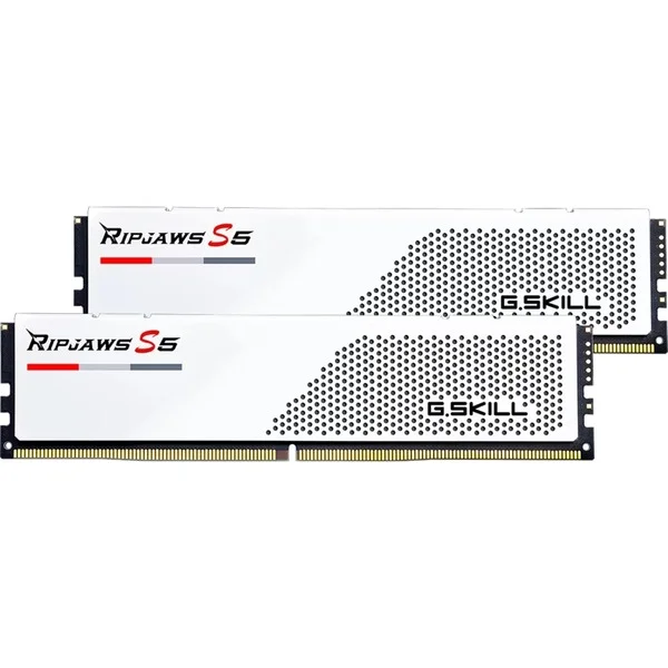 G.Skill DIMM 64 GB DDR5-6000 (2x 32 GB) Dual-Kit, Arbeitsspeicher (F5-6000J2836G32GX2-RS5W, Ripjaws S5, INTEL XMP)