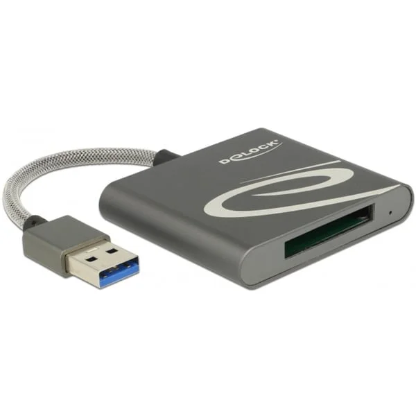 DeLOCK USB 3.0 Card Reader XQD 2.0, Kartenleser (anthrazit)