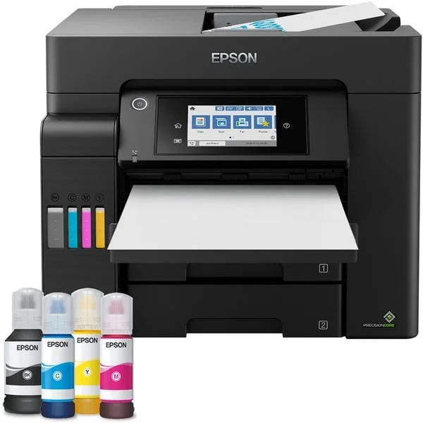 Epson EcoTank ET-5805, Multifunktionsdrucker (schwarz, USB, WLAN, Scan, Kopie, Fax, Duplex (Druck), Duplex (Scan))