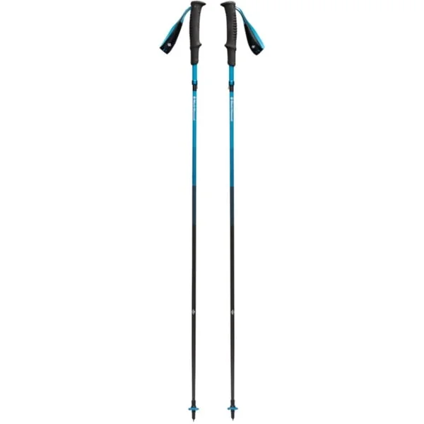 Black Diamond Trekkingstöcke Distance Carbon Z, Fitnessgerät (anthrazit/blau, 1 Paar, 125 cm)