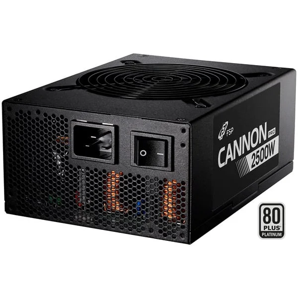FSP CANNON PRO 2500, PC-Netzteil (schwarz, 4x 12-Pin, 3x PCIe, Kabelmanagement, 2500 Watt)