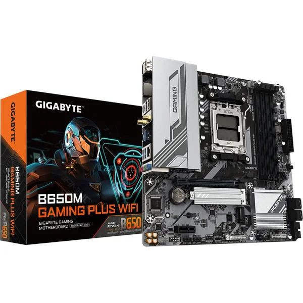 GIGABYTE B650M GAMING PLUS WIFI, Mainboard (schwarz/silber)