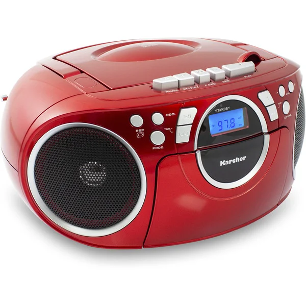 Karcher RR 5042-R, Radio (rot, CD-Player, Kassettenplayer, UKW-Radio, AUX)