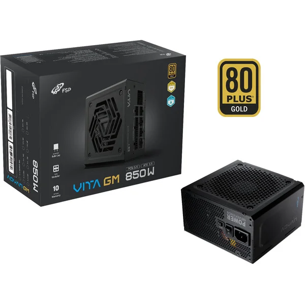 FSP ADVAN GM 850W, PC-Netzteil (1x 12-Pin High Power GPU, 4x PCIe, Kabelmanagement, 850 Watt)