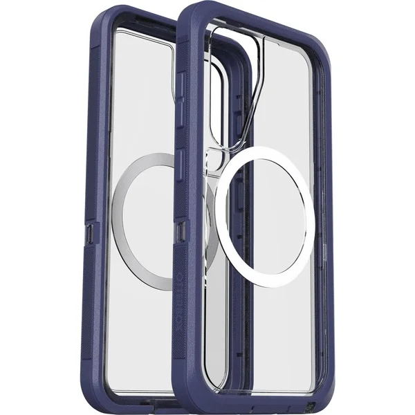 Otterbox Defender XT, Handyhülle (transparent/lila, Samsung Galaxy S25, mit Magneten)
