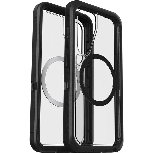Otterbox Defender XT, Handyhülle (transparent/schwarz, Samsung Galaxy S25, mit Magneten)