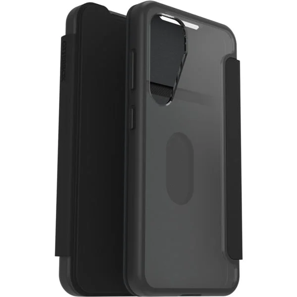 Otterbox React Folio, Handyhülle (transparent/schwarz, Samsung Galaxy S25)