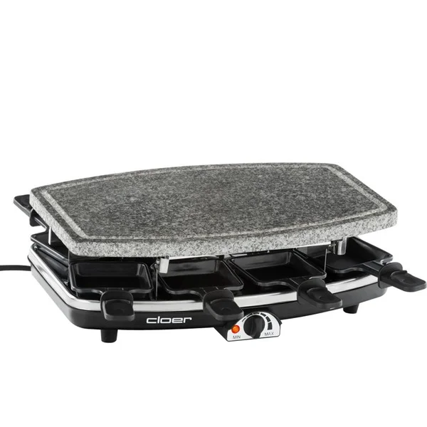 Cloer Raclettegrill 6430 mit Naturstein (grau/schwarz)