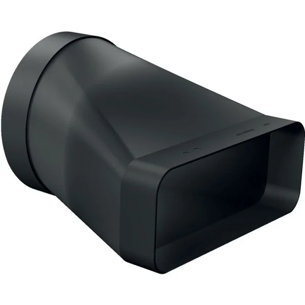 Neff Adapterstück Z861SI0, Ø 150mm, Rohr (schwarz, rund>flach, männlich)