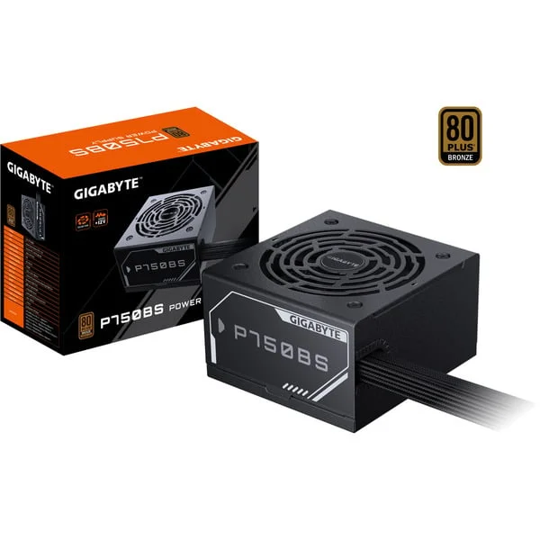 GIGABYTE GP-P750BS, PC-Netzteil (schwarz, 4x PCIe, Kabel-Management, 750 Watt)