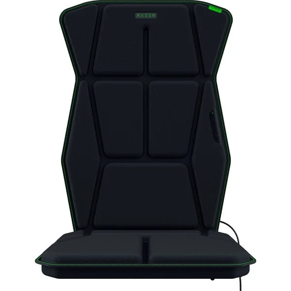 Razer Freyja Gaming-Kissen mit HD-Haptik, Sitzauflage (schwarz, für Gaming- und Bürostühle)