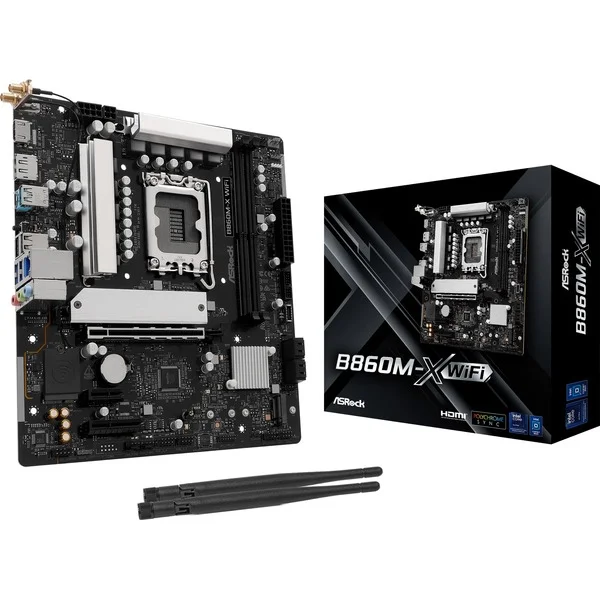 ASRock B860M-X WiFi, Mainboard (schwarz/silber)