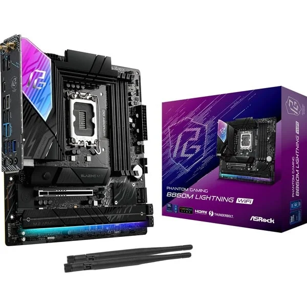 ASRock B860M Lightning WiFi, Mainboard (schwarz)