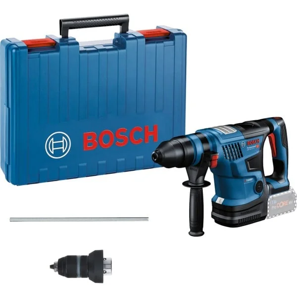Bosch Professional Akku-Bohrhammer GBH 18V-34 CF Professional solo (blau/schwarz, Bluetooth Modul, ohne Akku und Ladegerät, im Koffer)