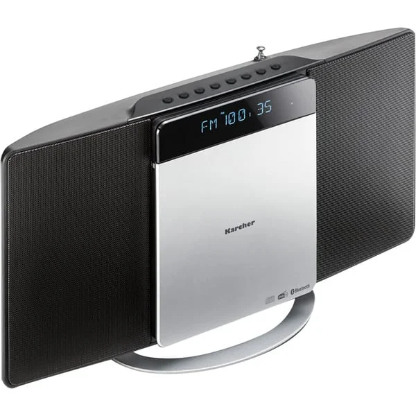 Karcher MC 6580D, Kompaktanlage (schwarz/silber, CD/MP3-Player, UKW, DAB+, USB, Bluetooth)