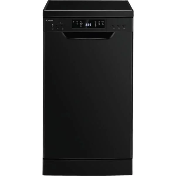 Bomann GSP 7418, Spülmaschine (schwarz (glänzend), 45 cm)