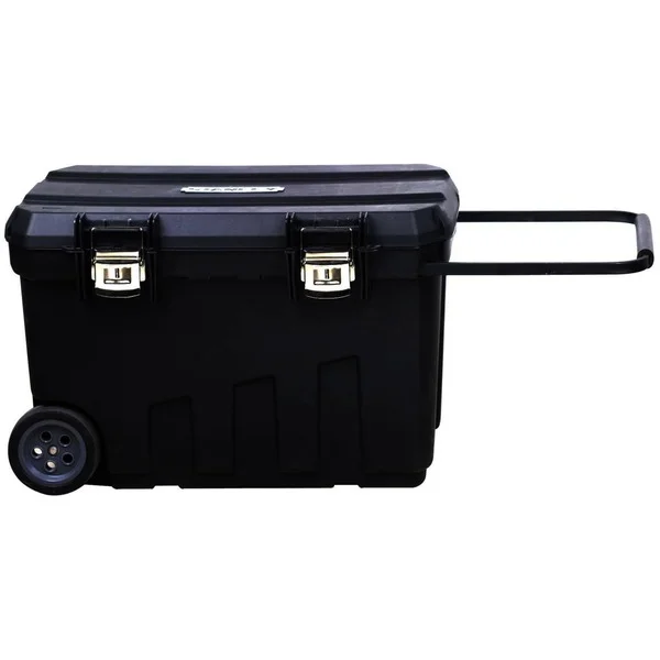 Stanley Mobile Montagebox, 90 Liter, Werkzeugwagen (schwarz, mit Trolley-Griff)