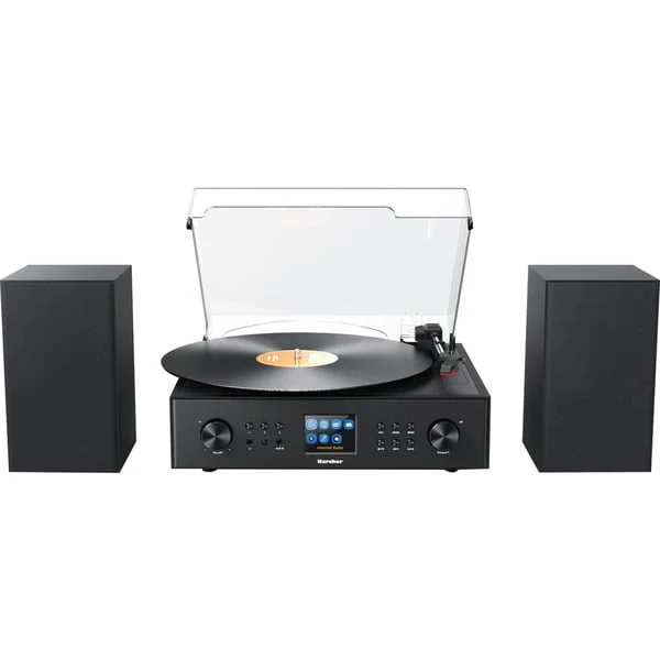 Karcher MC 8000DI, Kompaktanlage (schwarz, Plattenspieler, UKW/DAB+, Internetradio, Bluetooth)